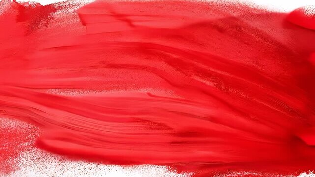 Abstract red and white textured brush strokes. Grunge transition