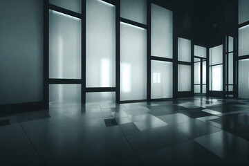 Fototapeta premium Ominous empty hallway