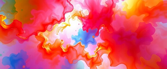 rainbow splash,watercolor,spray-paint style,background