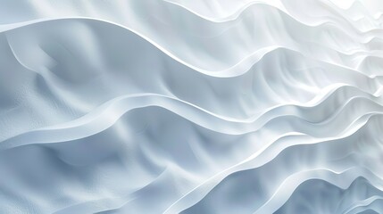 Obraz premium Translucent fabric cascades gently in soft, flowing waves, creating an airy atmosphere