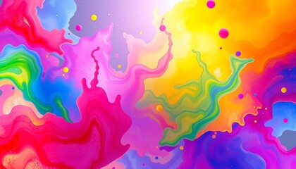 rainbow splash,watercolor,spray-paint style,background