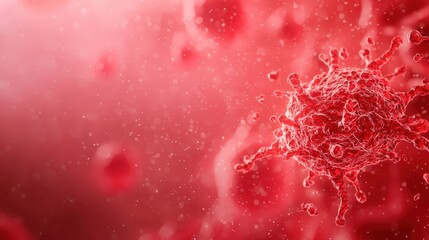 Close-up of skin inflammation, redness and irritation, flat design illustration
