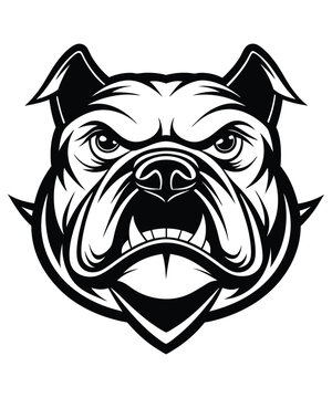 recommend clip art: Bulldog Cartoon Vector Illustration, isolated outlined vector illustration