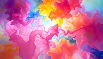 rainbow splash,watercolor,spray-paint style,background