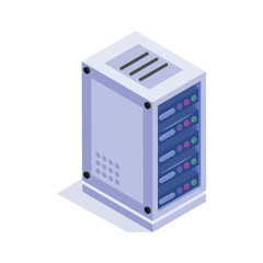 Download this premium icon of data server in isometric style