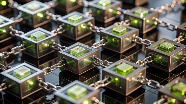 Digital Blockchain Ledger with Secure Connections