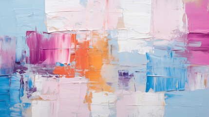 Colorful multicolored art painting texture. Abstract painting with vibrant colors