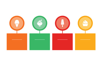 Fast food infographic presentation layout fully editable.