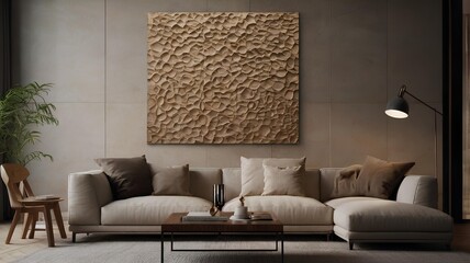 living room interior with sofa