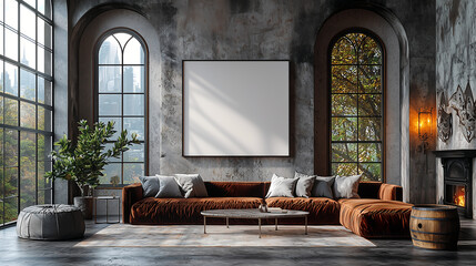 home painting mockup, vintage living room interior, bedroom wall art mockup, house wall canvas mockup, house interior background
