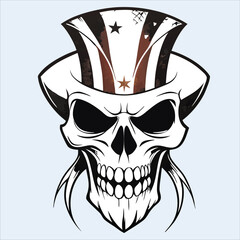 Skull vector for logo, t-shirt, template and so on