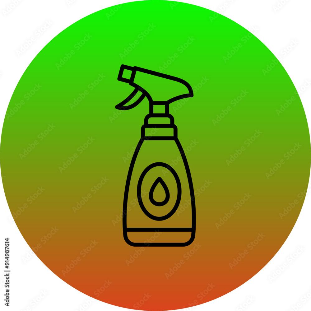 Sticker spray bottle icon