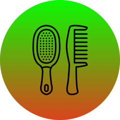 Hair brushes Icon