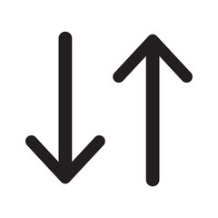 Simple up and down arrow design eps 10