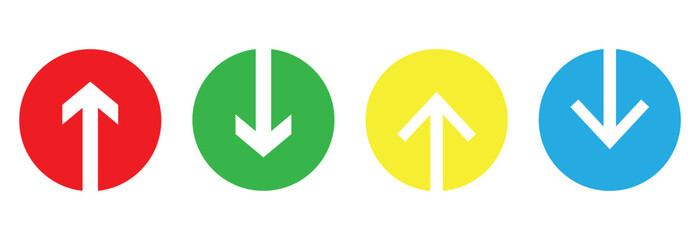 up down arrow navigation direction vector eps 10