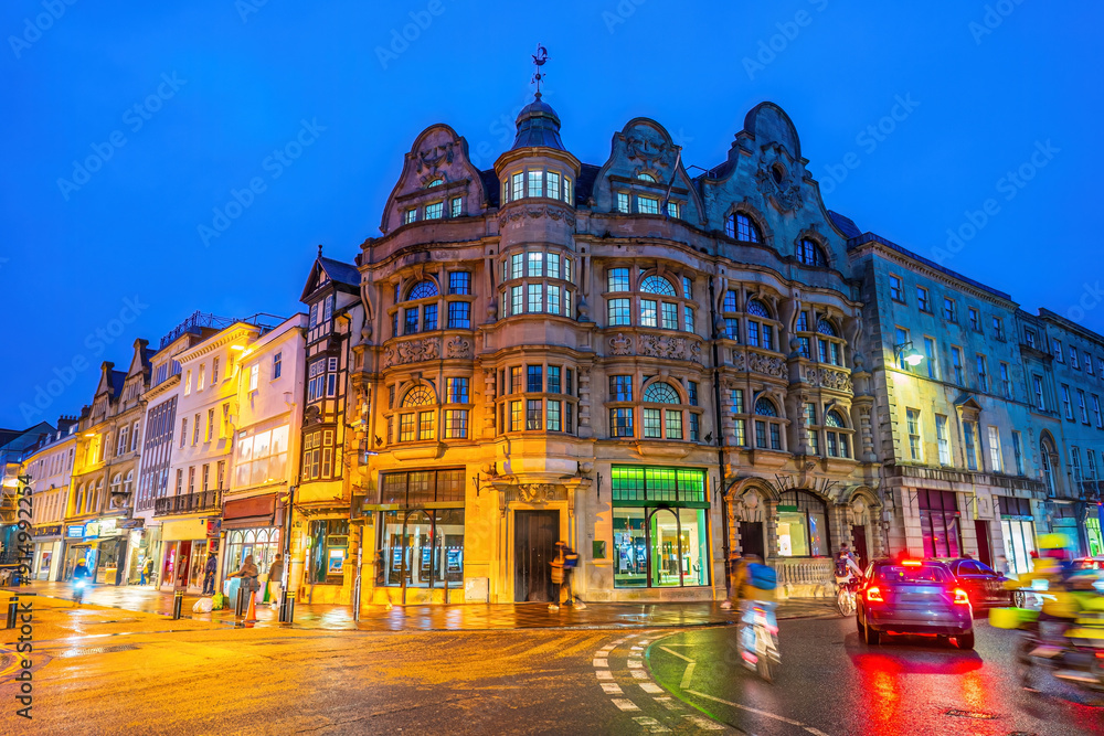 Wall mural old town of oxford city, cityscape of england