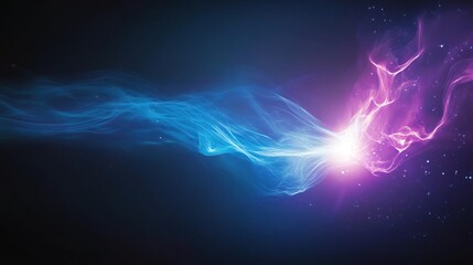 Abstract glowing nebula with pink and blue energy.