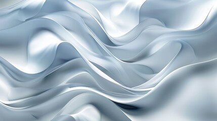 Obraz premium Soft fabric undulates gracefully, capturing light and shadow in a serene composition