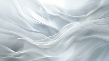Obraz premium Gentle waves of translucent fabric create an ethereal atmosphere filled with soft light
