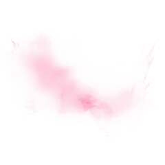 Ink splash of fuchsia color on a transparent background