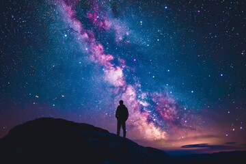 Fototapeta premium Engage in evening star observation and explore astral figures using detailed night sky charts