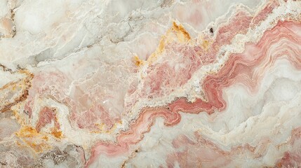Fototapeta premium Close-up of Pink and White Marble Texture with Intricate Veining