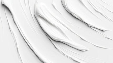 Obraz premium Creamy textured white substance spread evenly across a light surface during a creative culinary process