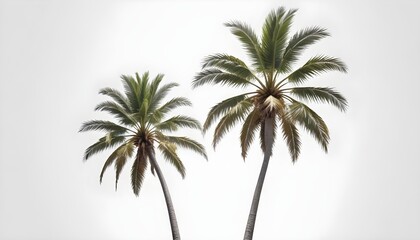 Obraz premium palm tree on a white background