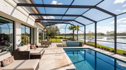 Luxury Home with Pool and Lake View