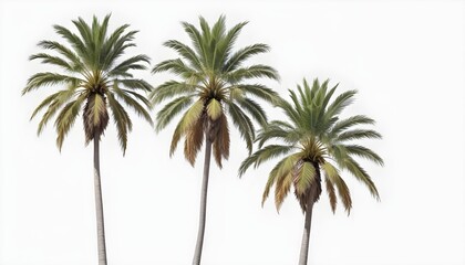 palm tree isolated on white