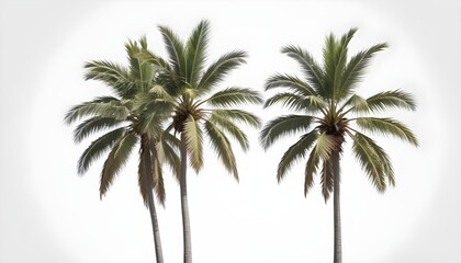 Obraz premium palm tree on a white background