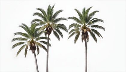 Obraz premium Palm trees against a white background