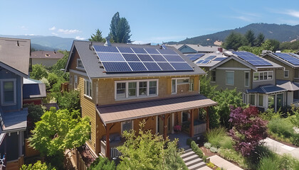 Solar Panels on Rooftops for Sustainable Living and Conservation