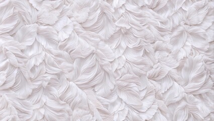 Obraz premium Abstract white fabric background with soft, flowing texture.
