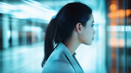 Scene of female doctor in laboratory, Slow motion camera with different angles - Powered by Adobe