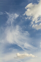 The vast blue sky and clouds sky