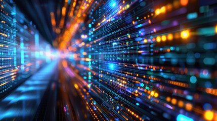 Obraz premium Codec (Coder-Decoder): A system that compresses data for rapid transmission and decompresses it upon receipt, enabling efficient handling of digital content and communication. 