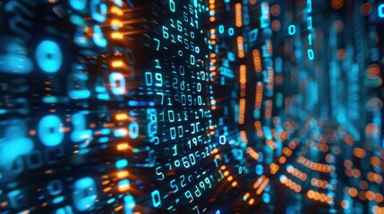 Obraz premium Codec (Coder-Decoder): A device or software used to compress data for faster transfer and decompress received data, making data transmission and storage more efficient. 