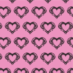 elegant fire love design on pink background seamless pattern background high quality uniform for prints