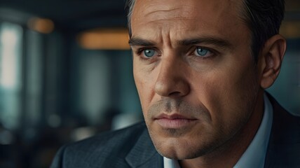 Naklejka premium close up portrait of a businessman