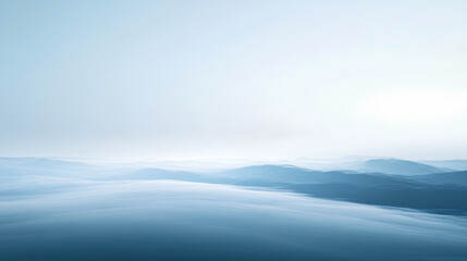Fototapeta premium blurred gradient background transitioning from white to blue, embodying a tranquil and creative concept