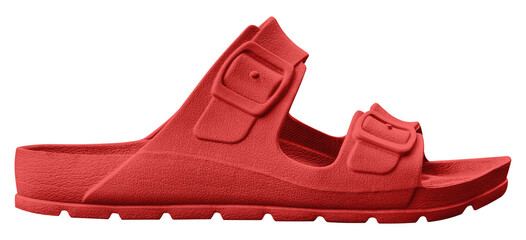 Red slipper shoes