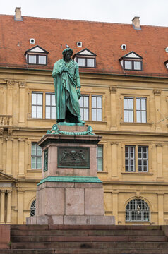 Schillerplatz, square in the old city centre of Stuttgart, Germany