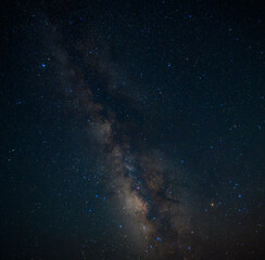 星空：美しい銀河と輝く星々の夜空