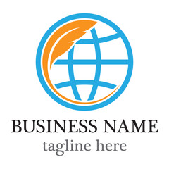 Global logo vector icon design