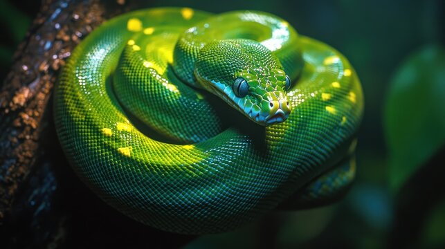 Emerald Green Snake