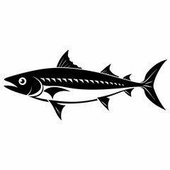 Mackerel Black silhouette