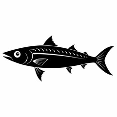 Mackerel Black silhouette