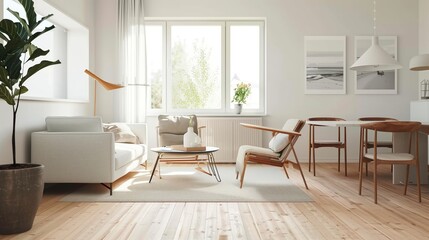 A modern apartment living room