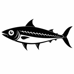 Fototapeta premium Mackerel Black silhouette